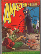 Amazing Stories Jan 1928 Paul Cvr, Hamilton, Jules Verne, H.G. Wells