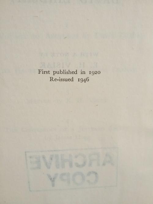 A Voyage to Arcturus by David Lindsay (Second Edition 1946) Gollancz File Copy
