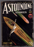 Astounding Jan 1934 Colossus Donald Wandrei Cvr, Williamson