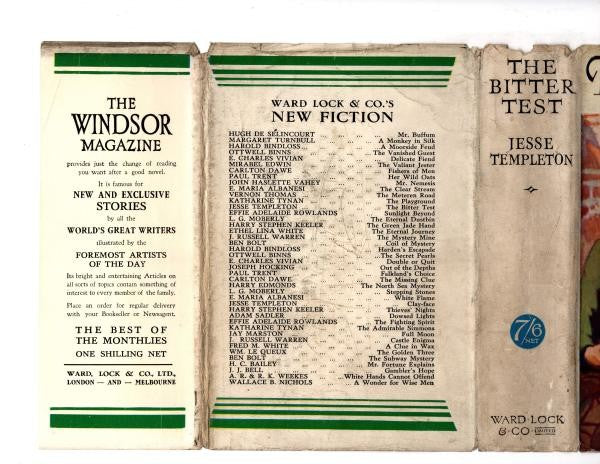The Bitter Test by Jesse Templeton (First Edition) File Copy