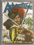 Adventure Jan 1950 Pulp Stevens Cvr; Archer; Evaris