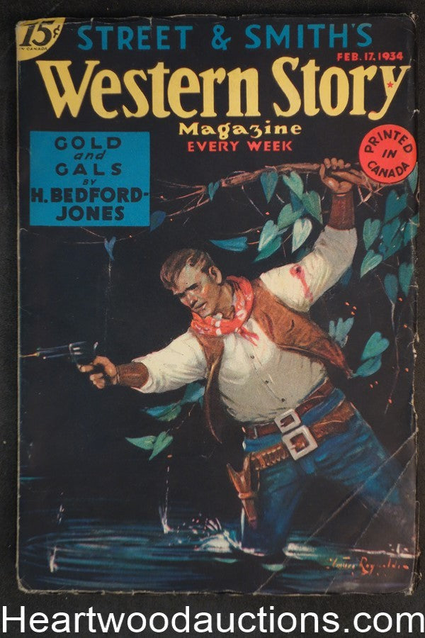 Western Story Feb 17 1934 Max Brand, H. Bedford Jones, Roland Krebs
