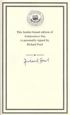 Independence Day by Richard Ford (Limited Edition) Signed