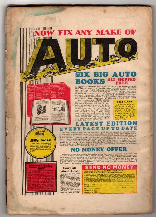 Detective Fiction Weekly Aug 11 1934 Tommy Gun Cover