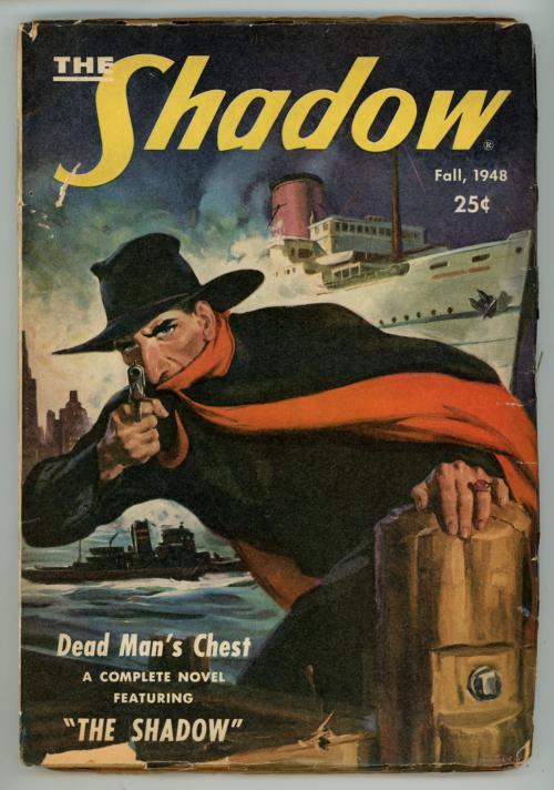 The Shadow  Fall 1948  Scarce "Dead Man's Chest" Shadow at shipyard