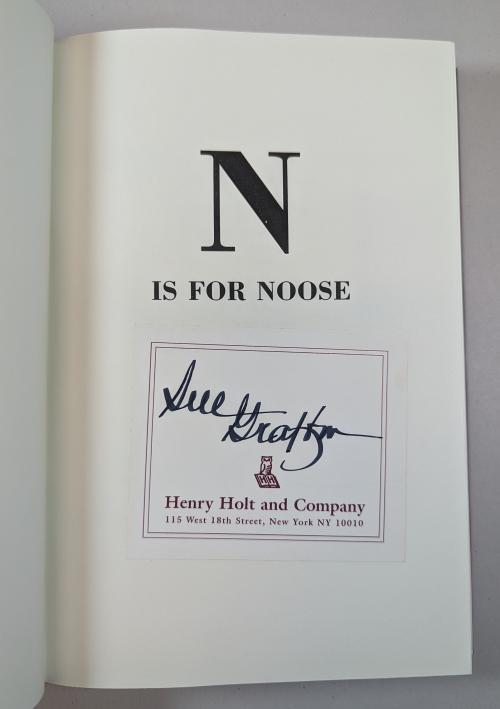 N is for Noose by Sue Grafton (First Edition) Signed