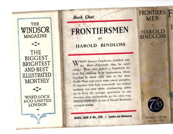 Frontiersmen by Harold Bindloss (First Edition) Hubin Listed ABbey DJ