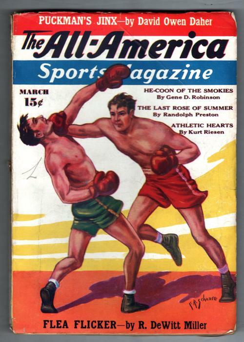 All-America Sports Magazine Mar 1936 Boxing Cvr; Preston; Staples; Kramer
