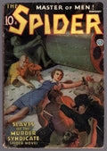 The Spider Feb 1936 Bound GGA Wild Cvr; Zagat; Tepperman - Pulp
