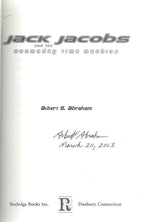 Jack Jacobs and The Doomsday Time Machinee by Albert S. Abraham (1st) Signed
