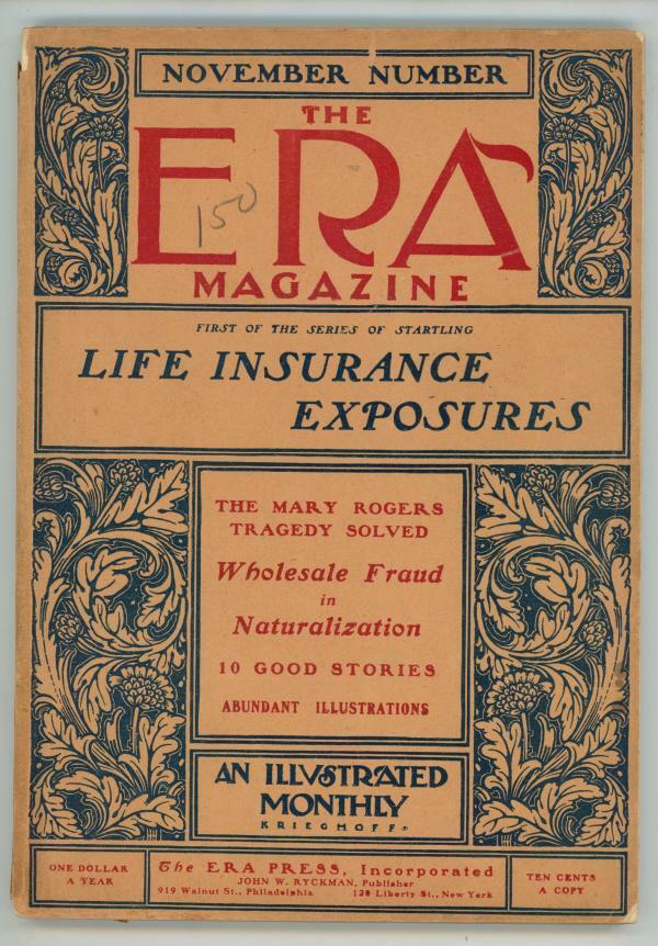 The Era Magazine Nov 1904 Edgar Allan Poe Article Pulp