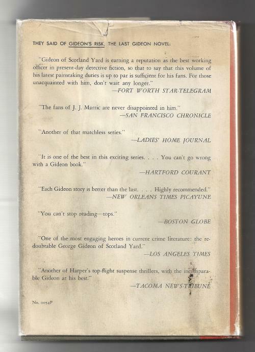 Gideon's Fire by J. J. Marric; (John Creasey) (First Edition).