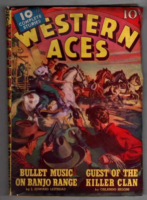Western Aces Dec 1942 Norman Saunders Cvr Art; Orlando Rigoni