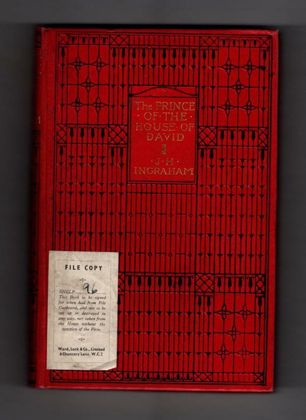 Prince of the House of David by Rev. J. H. Ingraham (File Copy)