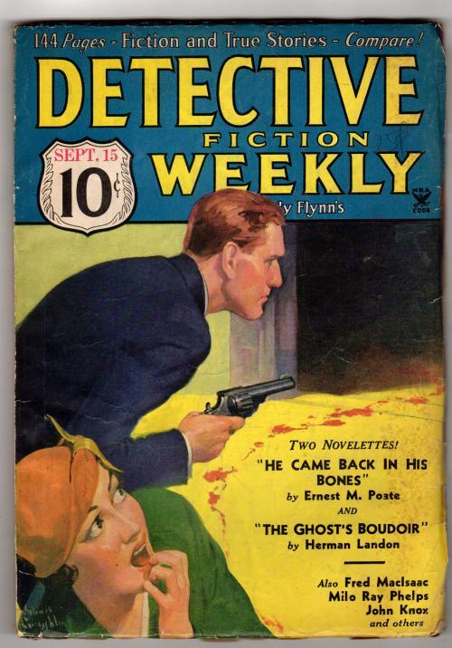 Detective Fiction Weekly Sep 15 1934 Coughlin Cover; Poate; Landon; MacIsaac;