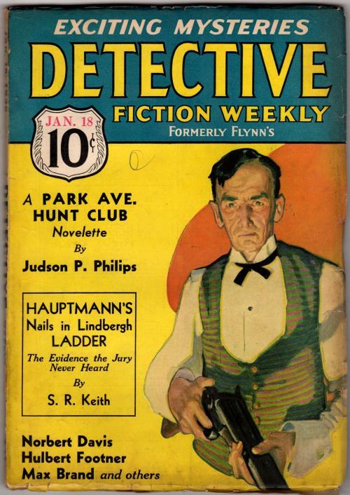 Detective Fiction Weekly Jan 18 1936 Pulp; Judson P. Philips; Max Brand; Hulb...