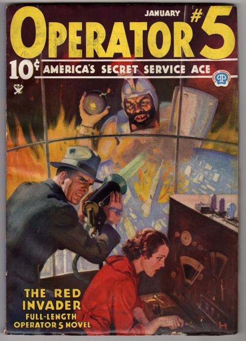 Operator #5 Jan 1935 John Howitt Cover; J. Fleming Gould - Int. Art