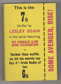 Some Avenger, Rise! by Lesley Egan (First UK Edition) Gollancz File copy