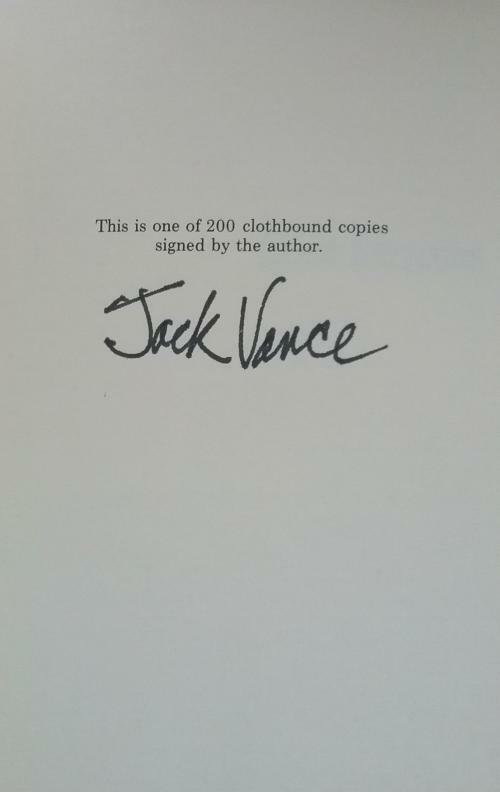 Lost Moons by Jack Vance (First Edition) Signed