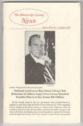 The Manuscript Society News: Volume XVIII, No. 3, Summer, 1997