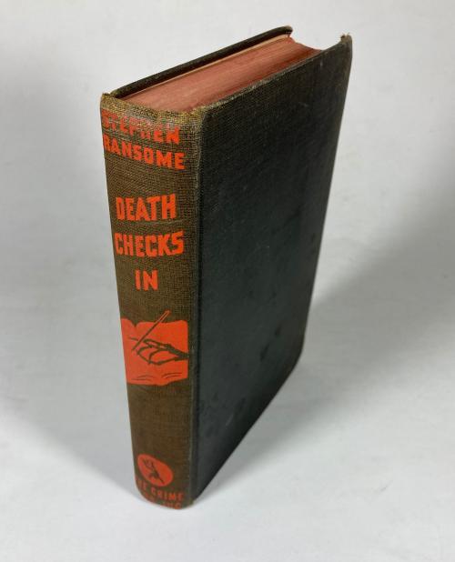 Death Checks In by Stephen Ransome (First Edition) FAX DJ