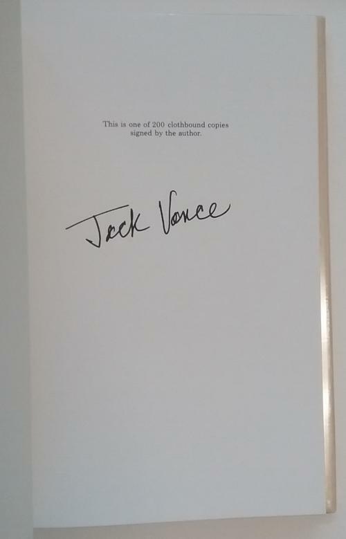 Gold and Iron by Jack Vance (First Edition) Signed