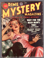 Dime Mystery Magazine" August 1949 GGA Knife Attack Cvr - Pulp