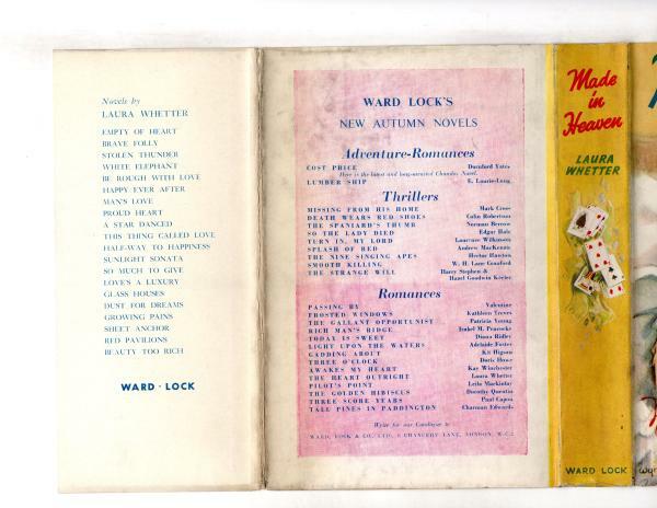 Made in Heaven by Laura Whetter (First Edition) Ward File Copy