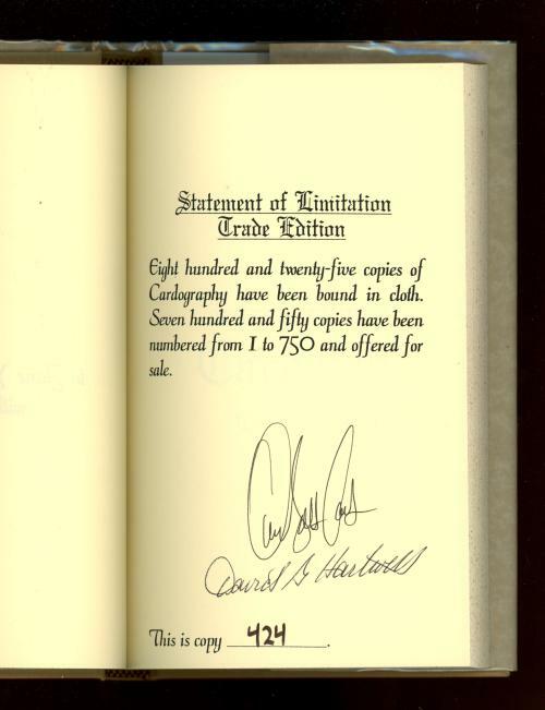 Cardography by Orson Scott Card (Signed) First Edition