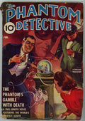 Phantom Detective Feb 1940 Stock Market ticker tape Cvr - Pulp