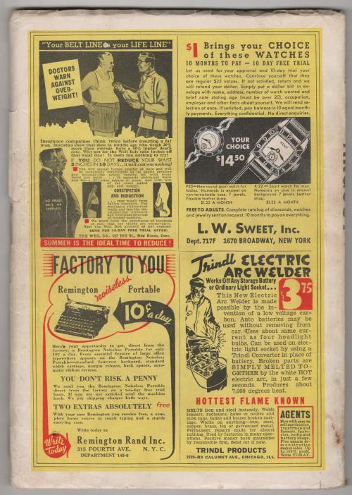 Argosy Jun 26 1937 Rudolph Belarski Cvr; Johnston McCulley; George Surdez
