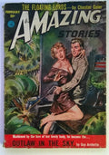 "Amazing Stories" February 1953 Emsh int art; GGA Cover by Frank