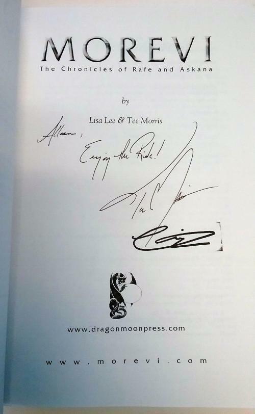 Morevi: The Chronicles of Rafe and Askana Signed