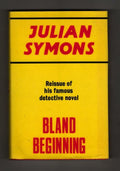 Bland Beginning by Julian Symons (Gollancz Vintage Detection) File Copy