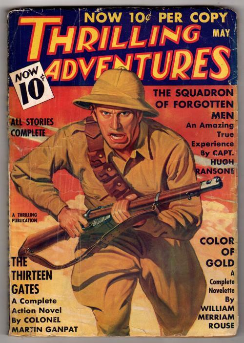 Thrilling Adventures May 1936 Pulp William Merriam Rouse; Arthur J. Burks; Ca...
