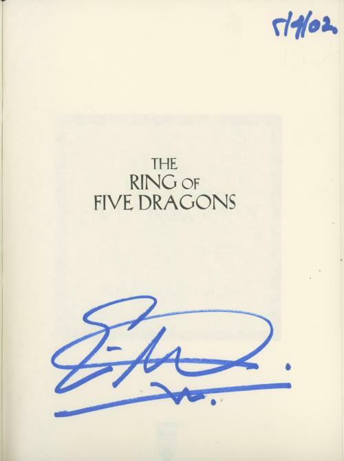 The Ring of Five Dragons by Eric Van Lustbader (First Edition) Signed