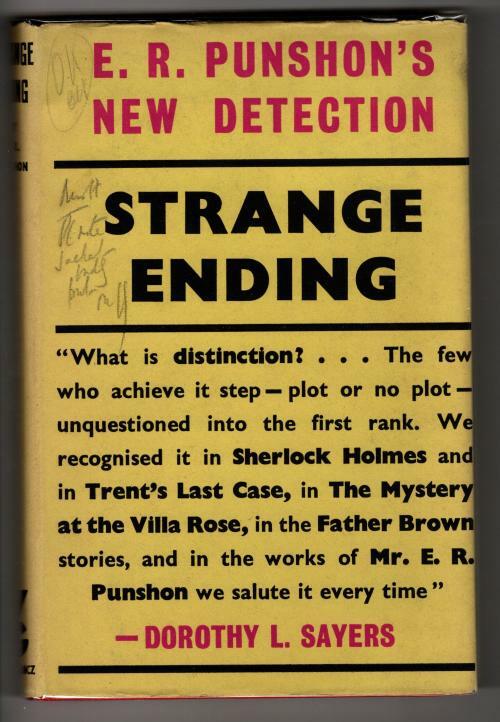 Strange Ending by E. R. Punshon (First Edition) Gollancz File Copy