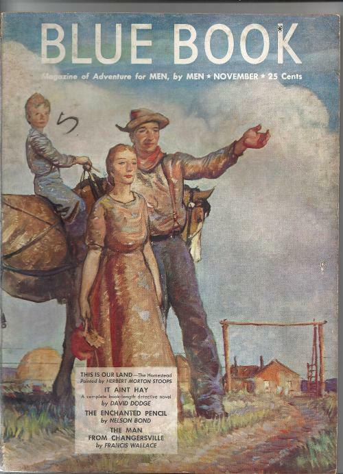Blue Book Nov 1946 Stoops Cvr; H. Bedford-Jones
