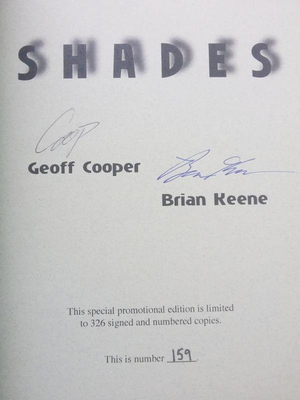 Shades by Geoff Cooper Brian Keene (Limited Edition) Signed