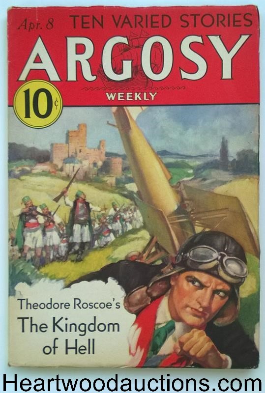 Argosy Apr 08, 1933 Burroughs Lost on Venus 6/7; Max Brand - High Grade
