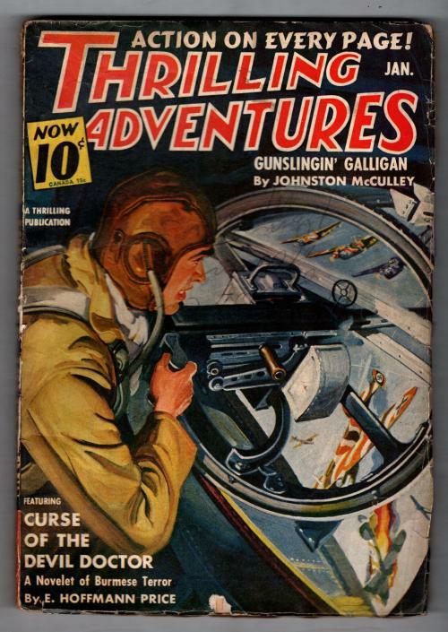 Thrilling Adventures Jan 1941 Pulp E. Hoffman Price; Johnston McCulley