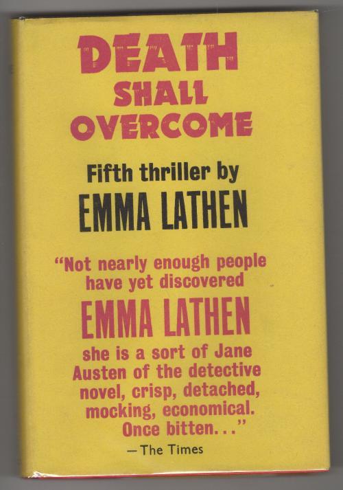 Death Shall Overcome by Emma Lathen (First UK Edition) File Copy