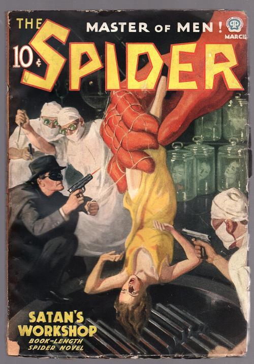 The Spider Mar 1937 Howitt Horror GGA Torture Cvr, Doc Turner - Pulp