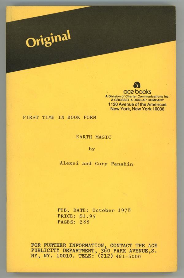 Earth Magic by Alexei Panshin  (First Edition)