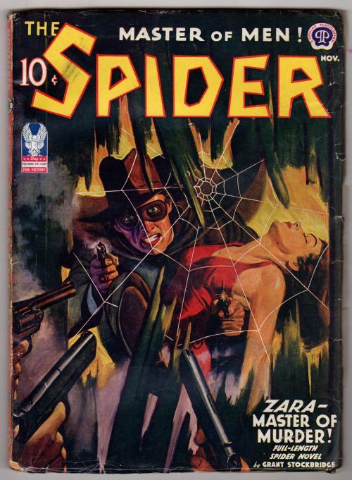 The Spider" November 1942 Rafael DeSoto GGA Cvr, Ed Race