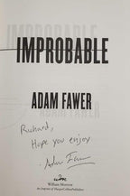 Improbable by Adam Fawer (First Edition) Signed