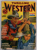 Thrilling Western Sep 1942 Johnston McCulley - Male Bndg Cover