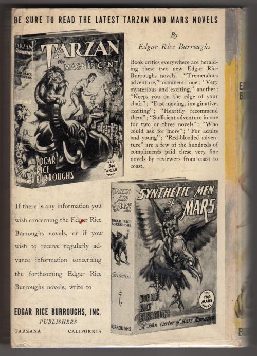Land of Terror by Edgar Rice Burroughs (First Edition)