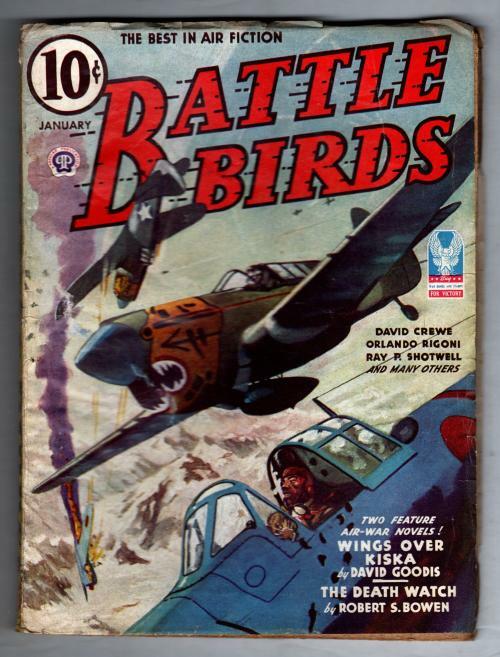 Battle Birds Jan 1944 Pulp Blakeslee Cvr; David Goodis; Robert Sidney Bowen