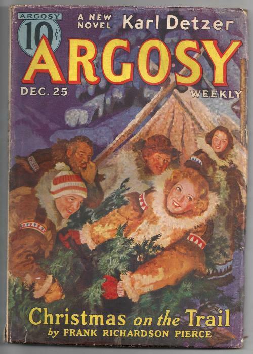 Argosy December 25 1937 Christmas Cvr; Frank R. Pierce; Joan Crawford Ad Bk Cvr